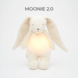Moonie 2.0 Organic Humming Bunny Friend with Lamp - Polar