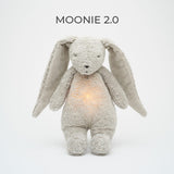 Moonie 2.0 Organic Humming Bunny Friend with Lamp - Gray