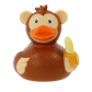 Lilalu Bath Toy Monkey Rubber Duck-Brown