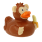 Lilalu Bath Toy Monkey Rubber Duck-Brown