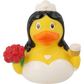 Lilalu Bath Toy Bride Duck - White