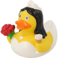 Lilalu Bath Toy Bride Duck - White