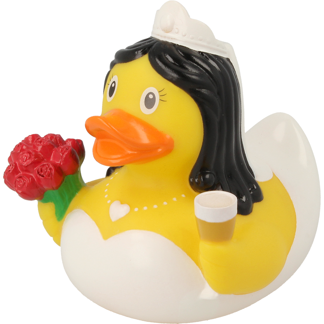 Lilalu Bath Toy Bride Duck - White