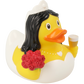 Lilalu Bath Toy Bride Duck - White