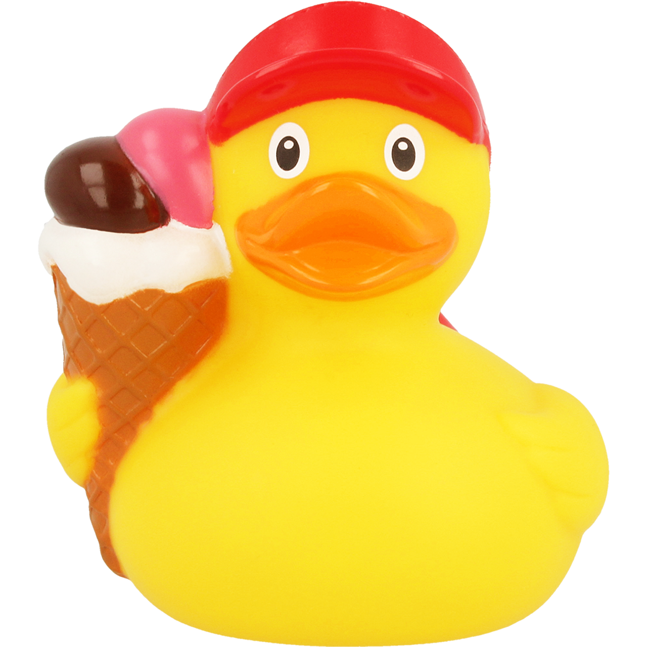 Lilalu Bath Toy Ice Cream Duck - Yellow