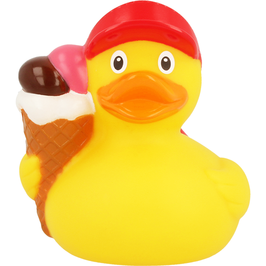 Lilalu Bath Toy Ice Cream Duck - Yellow