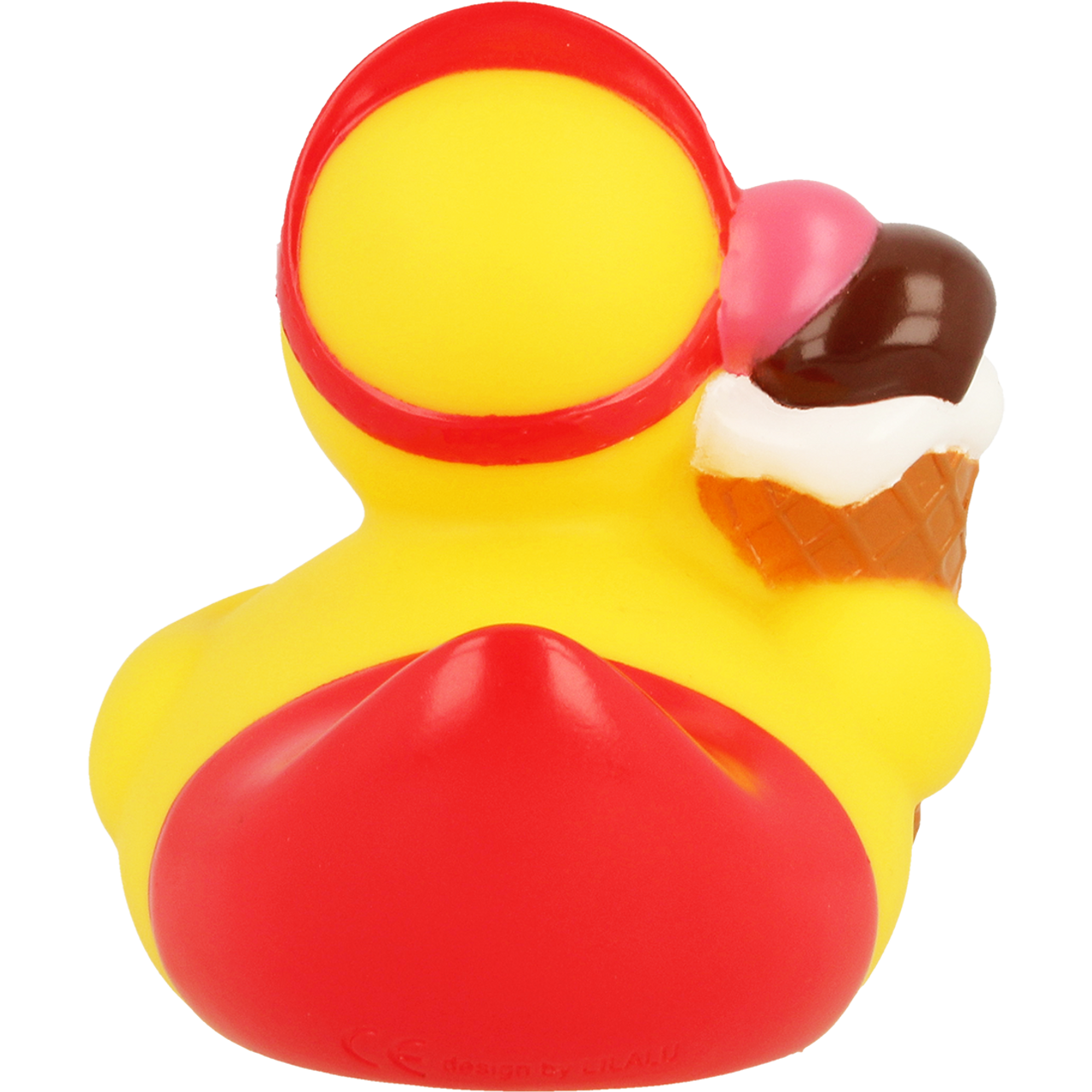 Lilalu Bath Toy Ice Cream Duck - Yellow