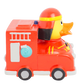 Lilalu Fire Car Rubber Duck