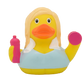 Lilalu Bath Toy Fitness Girl Duck - Blue & Yellow