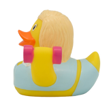 Lilalu Bath Toy Fitness Girl Duck - Blue & Yellow