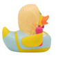 Lilalu Bath Toy Fitness Girl Duck - Blue & Yellow