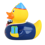 Lilalu Bath Toy Birthday Boy Duck - Blue & Yellow