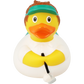 Lilalu Bath Toy Golfer  Duck  - White