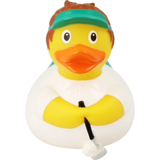 Lilalu Bath Toy Golfer  Duck  - White