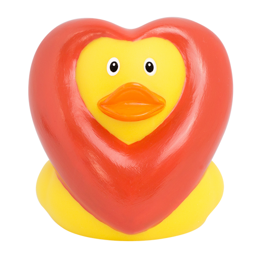 Lilalu Heart Rubber Duck