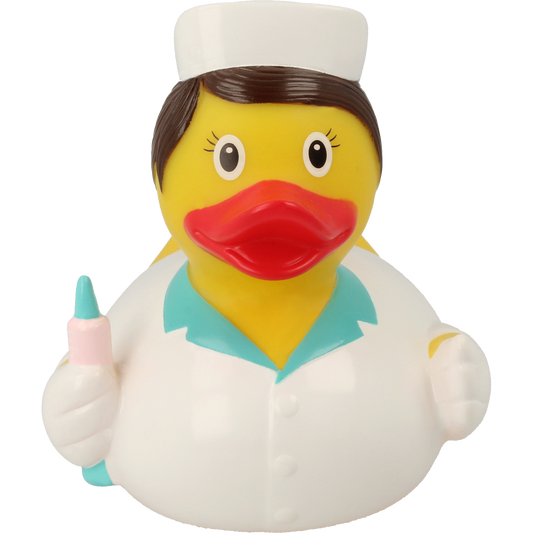 Lilalu Bath Toy Nurse Duck - White