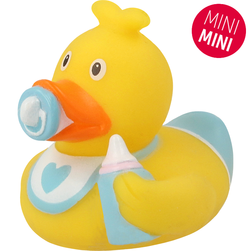 Lilalu Bath Toy Mini Baby Boy Duck - Yellow & Blue