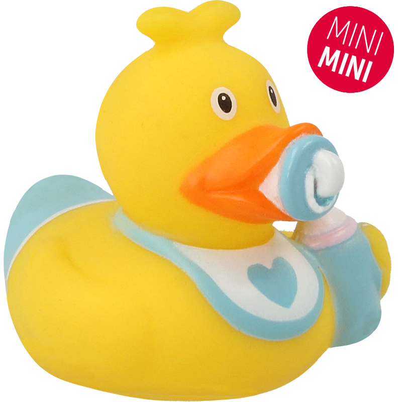 Lilalu Bath Toy Mini Baby Boy Duck - Yellow & Blue