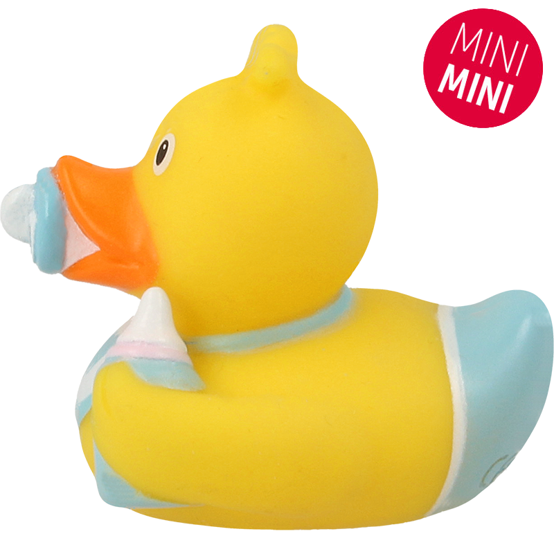 Lilalu Bath Toy Mini Baby Boy Duck - Yellow & Blue