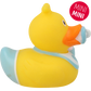 Lilalu Bath Toy Mini Baby Boy Duck - Yellow & Blue