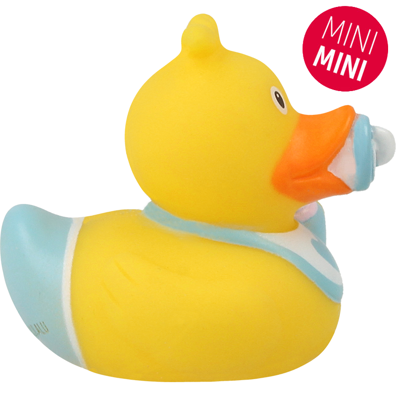 Lilalu Bath Toy Mini Baby Boy Duck - Yellow & Blue