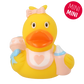 Lilalu Bath Toy Mini Baby Girl Duck - Yellow & Pink