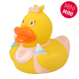 Lilalu Bath Toy Mini Baby Girl Duck - Yellow & Pink