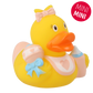 Lilalu Bath Toy Mini Baby Girl Duck - Yellow & Pink