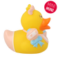 Lilalu Bath Toy Mini Baby Girl Duck - Yellow & Pink