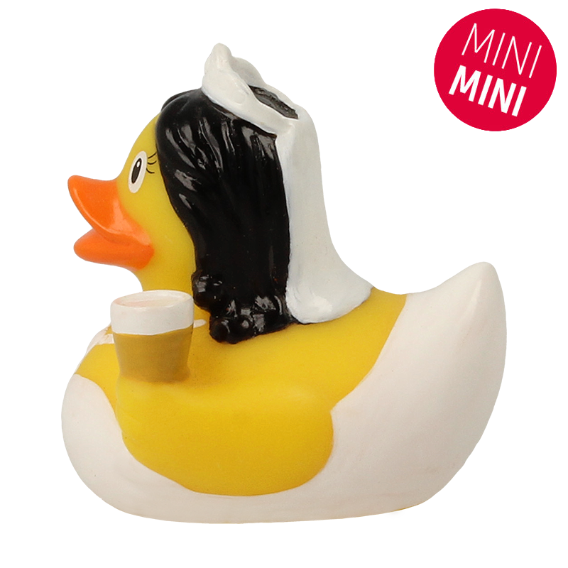 Lilalu Bath Toy Mini Bride Rubber Duck - White