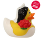 Lilalu Bath Toy Mini Bride Rubber Duck - White