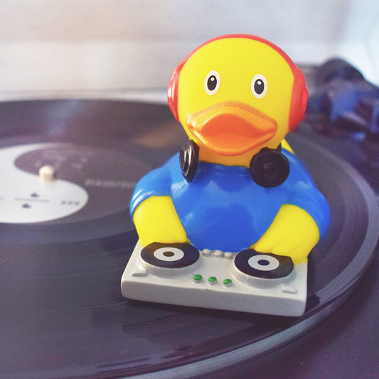 Lilalu Bath Toy Dj Duck - Blue & Yellow