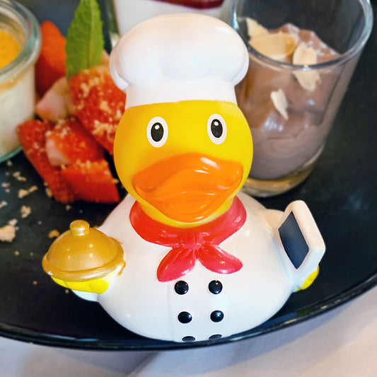 Lilalu Bath Toy Chef Duck -White