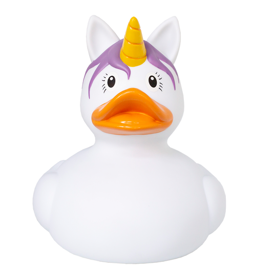 Lilalu Bath Toy XXL Unicorn Duck 25 cm - White