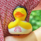 Lilalu Bath Toy Yoga Duck- White & Yellow