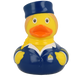 Lilalu Bath Toy Stewardess Duck -Blue & Yellow