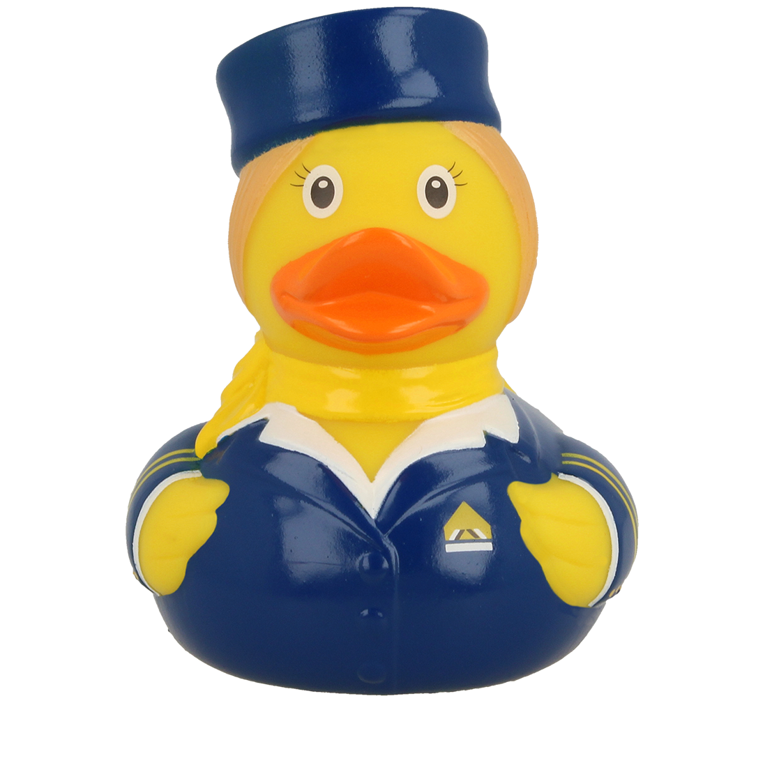 Lilalu Bath Toy Stewardess Duck -Blue & Yellow