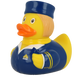 Lilalu Bath Toy Stewardess Duck -Blue & Yellow