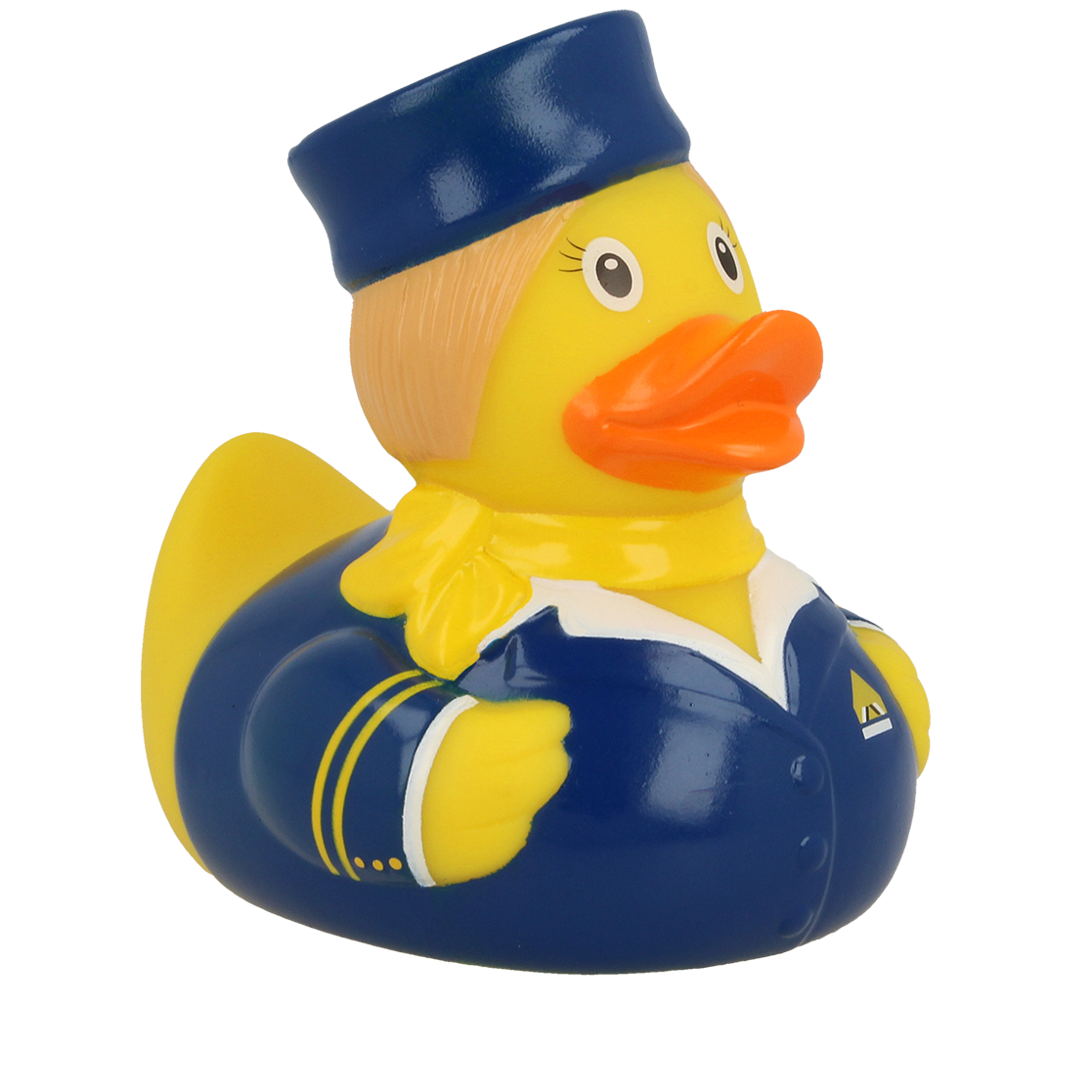 Lilalu Bath Toy Stewardess Duck -Blue & Yellow