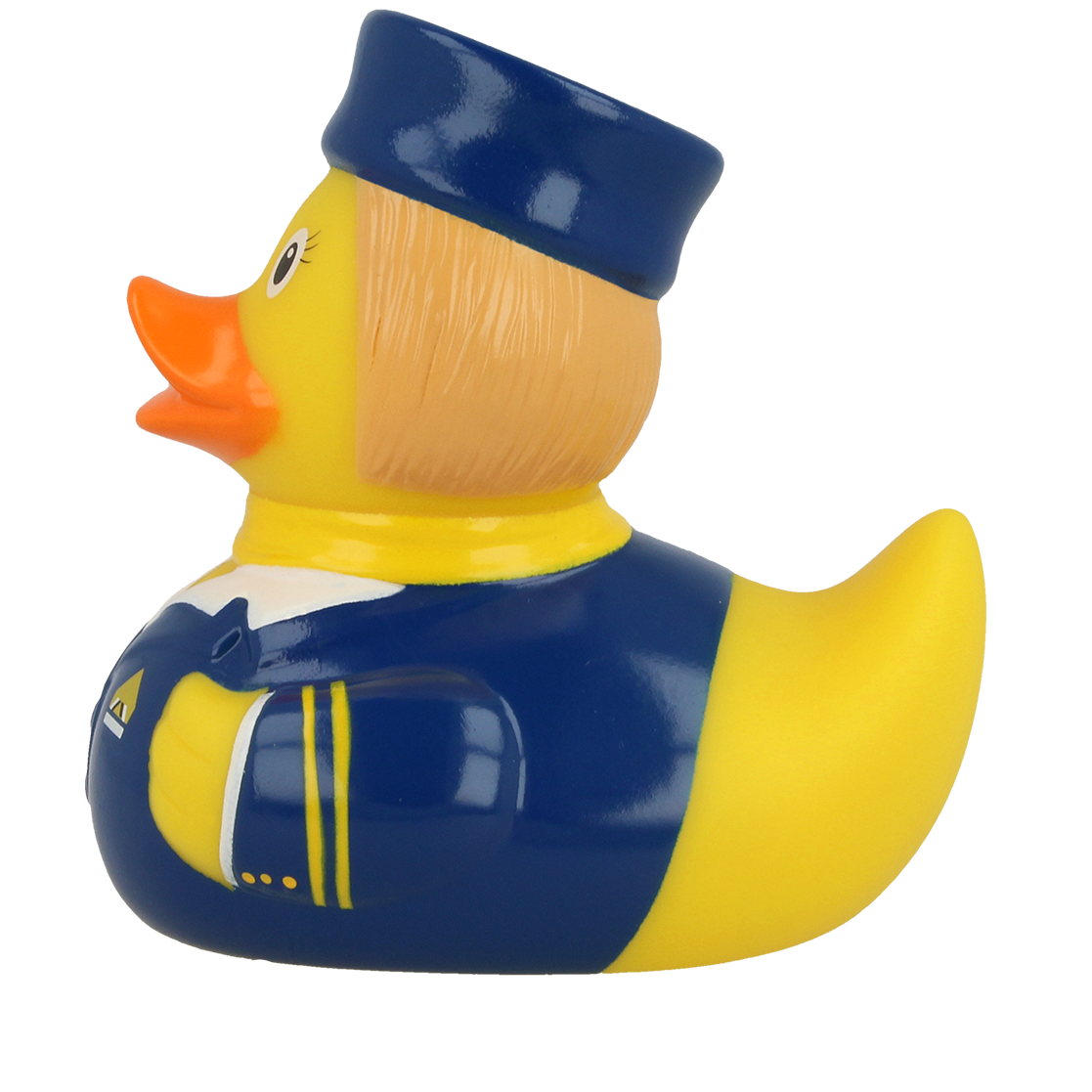 Lilalu Bath Toy Stewardess Duck -Blue & Yellow