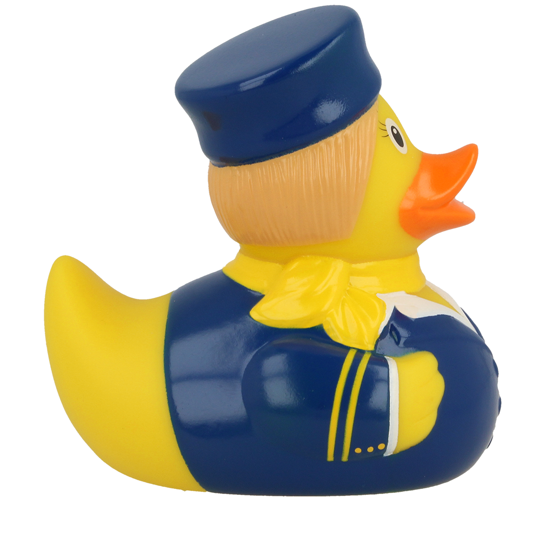 Lilalu Bath Toy Stewardess Duck -Blue & Yellow