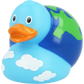 Lilalu Bath Toy Globe Duck - Blue