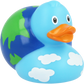 Lilalu Bath Toy Globe Duck - Blue