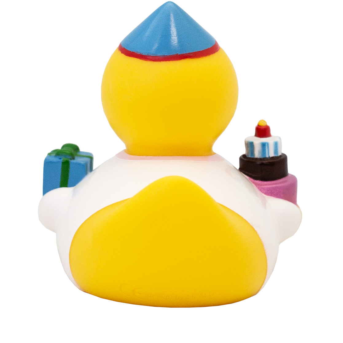 Lilalu Bath Toy Birthday Girl Duck  - White & Yellow