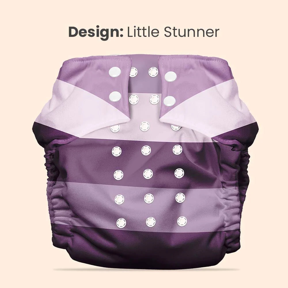 Mother Sparsh Plant Powered Cloth Diaper - Little Stunner - Laadlee