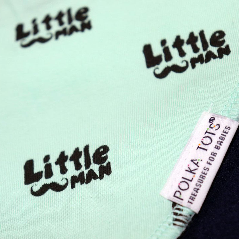 Polka Tots Bandana Bib - Little Man - Laadlee