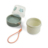 Done By Deer To Go 2-Way Snack Container Small Birdee - Green