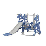 Megastar Slide, Swing, Score! Dino Play Gym – Blue