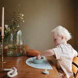 Mushie Silicone Bowl Cambridge Blue - Laadlee