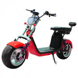 MYTS Harley 60V Electric Scooter With Aluminium Rim - Red